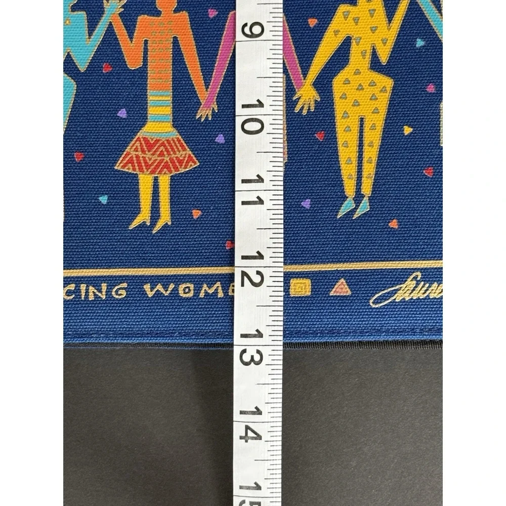 VINTAGE Laurel Burch Dancing Women Zip Padfolio/Organizer 13x10 Hong Kong NWT